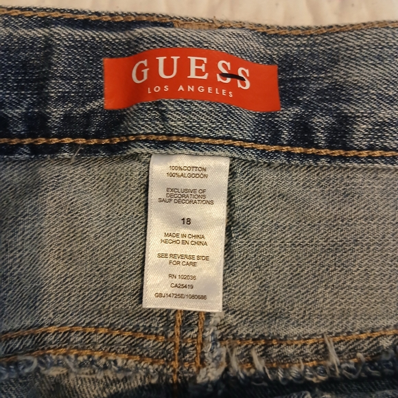 Guess Boys Distressed Blue Jeans - Picture 6 of 8